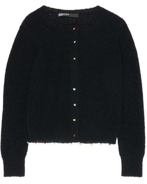 Bimba Y Lola Straight Cardigan With Stones - Black