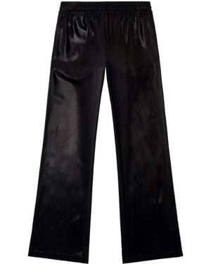 DIESEL Polyester Trousers, Sleek Design - Black
