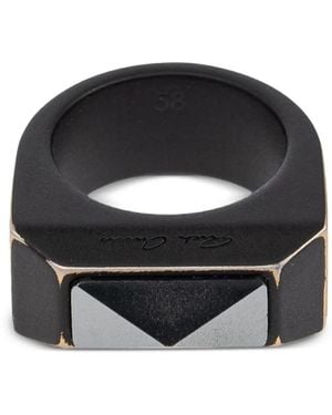 Rick Owens Geometric Ring - Black