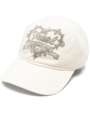 DIESEL C-Rit Rhinestone-Embellished Baseball Cap - White