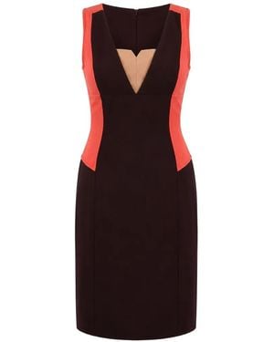 CO|TE Colorblocked Sleeveless Mini Dress - Red