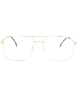Carrera Brille Mit Geometrischem Gestell - Weiß