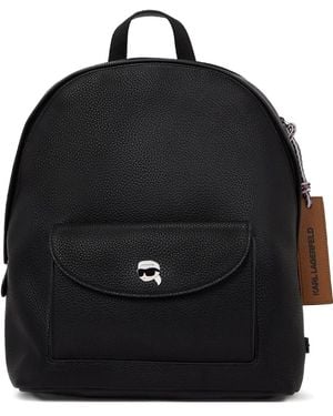 Karl Lagerfeld Ikon Pebble バックパック - ブラック