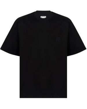 WOOYOUNGMI T-Shirt mit abstraktem Print - Schwarz