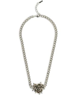we11done Collar Spiky Rose - Blanco