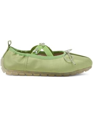 Simone Rocha Ballerines Grip - Vert