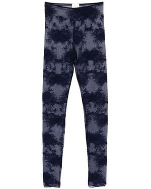 ANDAMANE Zillah Floral-Detail Leggings - Blue