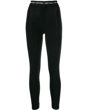 Marcelo Burlon Leggings Mit Logo-Bund - Schwarz