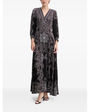 Hale Bob Belen V-Neck Maxi Dress - Black