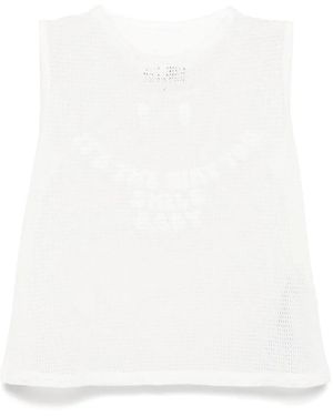 MM6 by Maison Margiela Mesh Tank Top - White