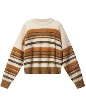 Isabel Marant Drussell Striped Pullover - Metallic