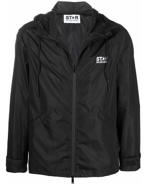 Golden Goose Dari Star Graphic Windbreaker Jacket - Black