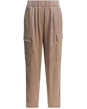 Semler Elastic-Waist Cargo Pants - Natural