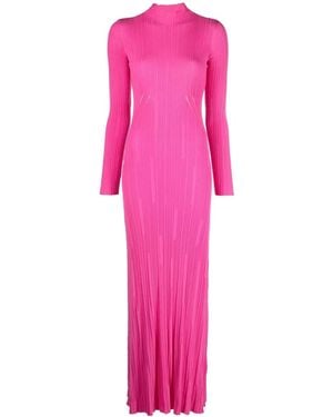 Jacquemus Lenzuolo Pleated Long Dress - Pink