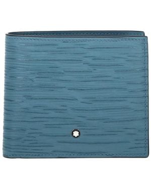 Montblanc Textured Leather Wallet - Blue