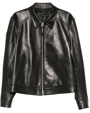 Tom Ford Zip-Up Leather Jacket - Black