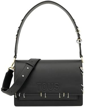 Tous Rings-Embellishment Cross Body Bag - Black