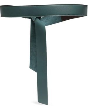 Niu Knotted Leather Belt - Green