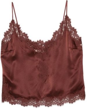 Doen Top Con Finitura - Rosso