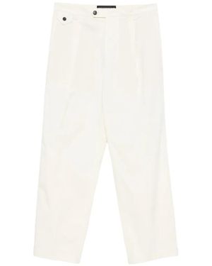 Department 5 Pleated Straight-Leg Trousers - White