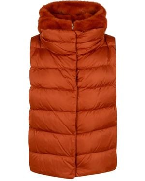 Herno Quilted Gilet - Orange