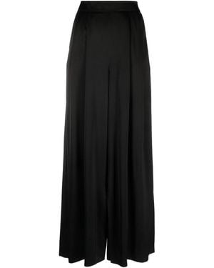 Fabiana Filippi High-Waisted Pleated Palazzo Trousers - Black