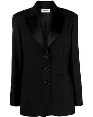 Sonia Rykiel Wool Single-Breasted Blazer - Black