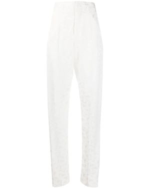 Isabel Marant Tapered Geometric Print Pants - White