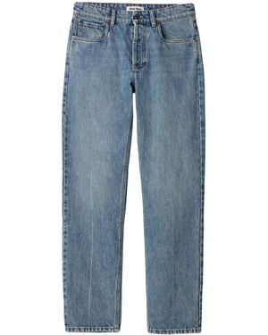 Miu Miu Jean À Coupe Droite - Bleu