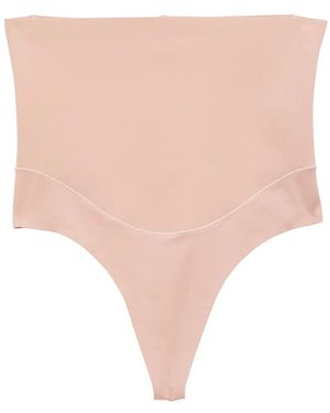 Fleur du Mal Le Stretch Micro Shaping Thong - Natural