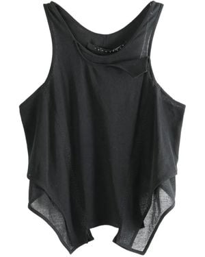 Yehuafan Layered Tank Top - Black