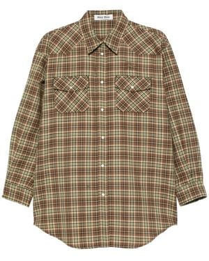 Miu Miu Camisa a pinturas - Neutro