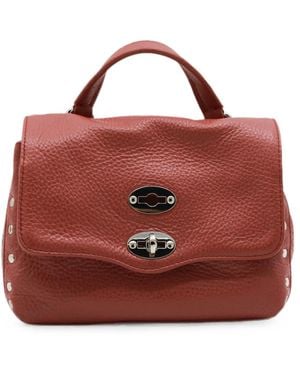 Zanellato Baby Postina Studded-Leather Tote Bag - Red