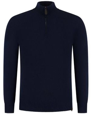 Jacob Cohen Pullover Mit Kurzem Reißverschluss - Blau