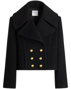 Patou Double-Breasted Coat - Black