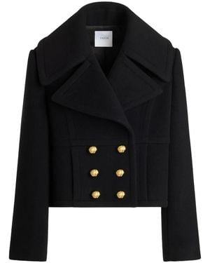 Patou Jas Met Dubbele Rij Knopen - Zwart