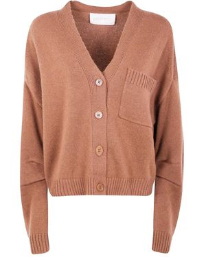 Circus Hotel Patch-Pocket Cardigan - Pink