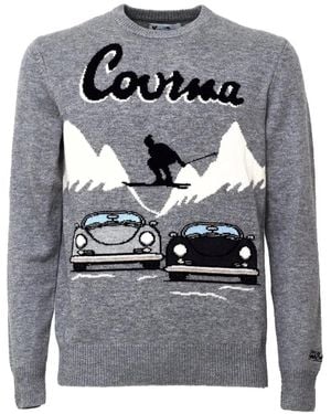MC2 Saint Barth Heron Courma Intarsia-Knit Sweater - Gray