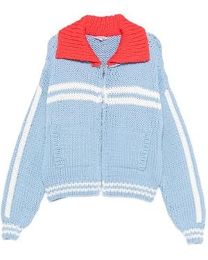Charles Jeffrey Stripe-Detail Cardigan - Blue