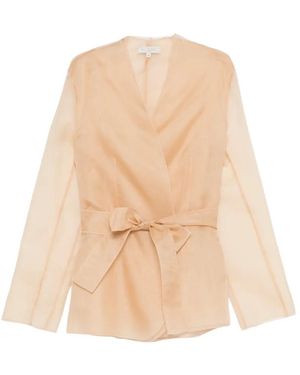 Antonelli Elia Sheer Fitted Jacket - Natural