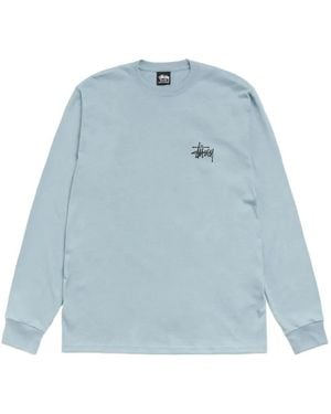 Stussy Basic Long-Sleeve T-Shirt - Blue