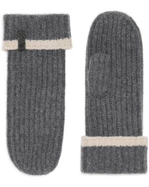 Brunello Cucinelli Cashmere Gloves - Grey