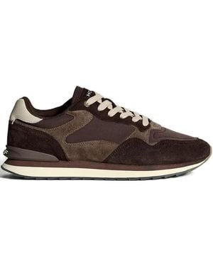 HOFF 30Mm City Munich Panelled Lace-Up Trainers - Brown