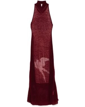 Samuel Guì Yang Robe Courte En Maille - Violet