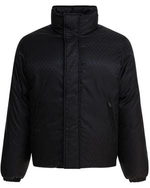 McQueen Zip-Up Padded Jacket - Black