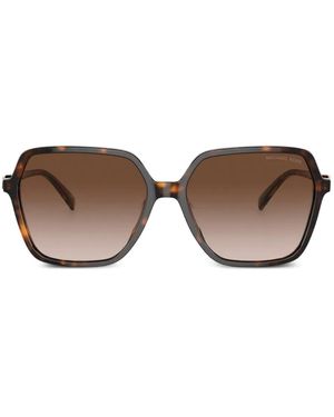 Michael Kors Occhiali Da Sole Con Placca Logo - Marrone