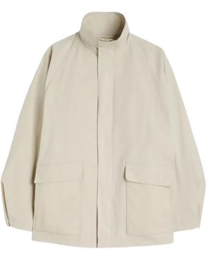 Jil Sander Raglan-Sleeve Drill Shirt Jacket - Natural