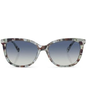 COACH Tortoiseshell-Effect Sunglasses - Blue