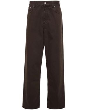 Séfr Mid-Rise Straight-Leg Jeans - Brown