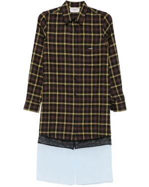 Coperni Robe À Design Superposé - Noir